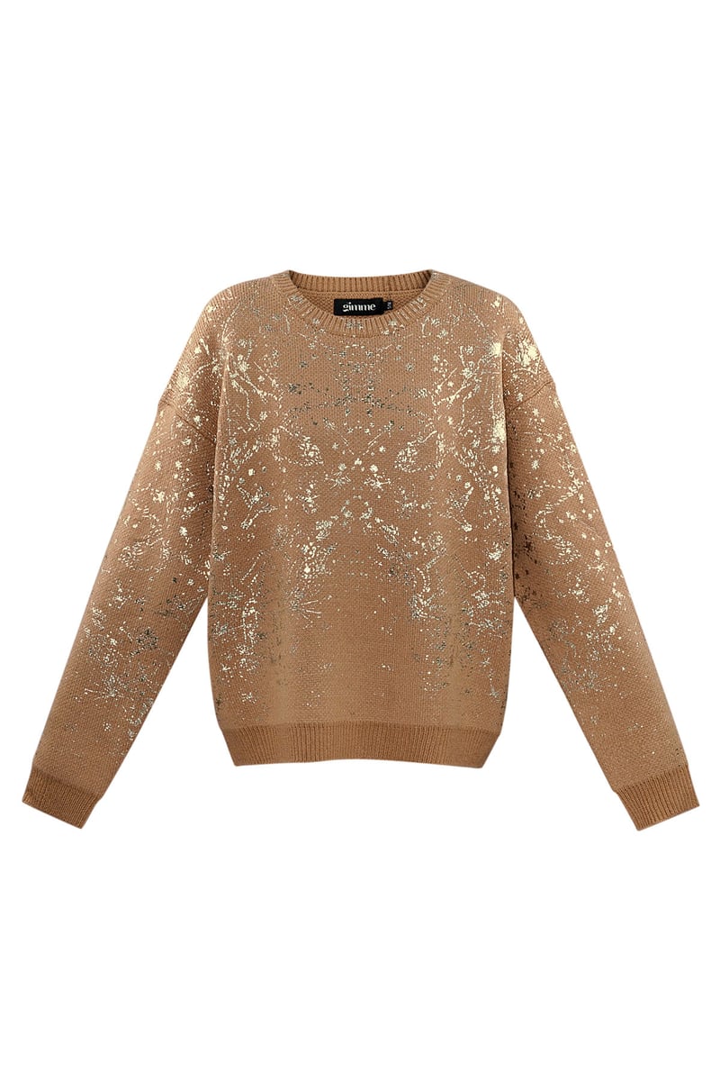 Sweater sparkle statement - black