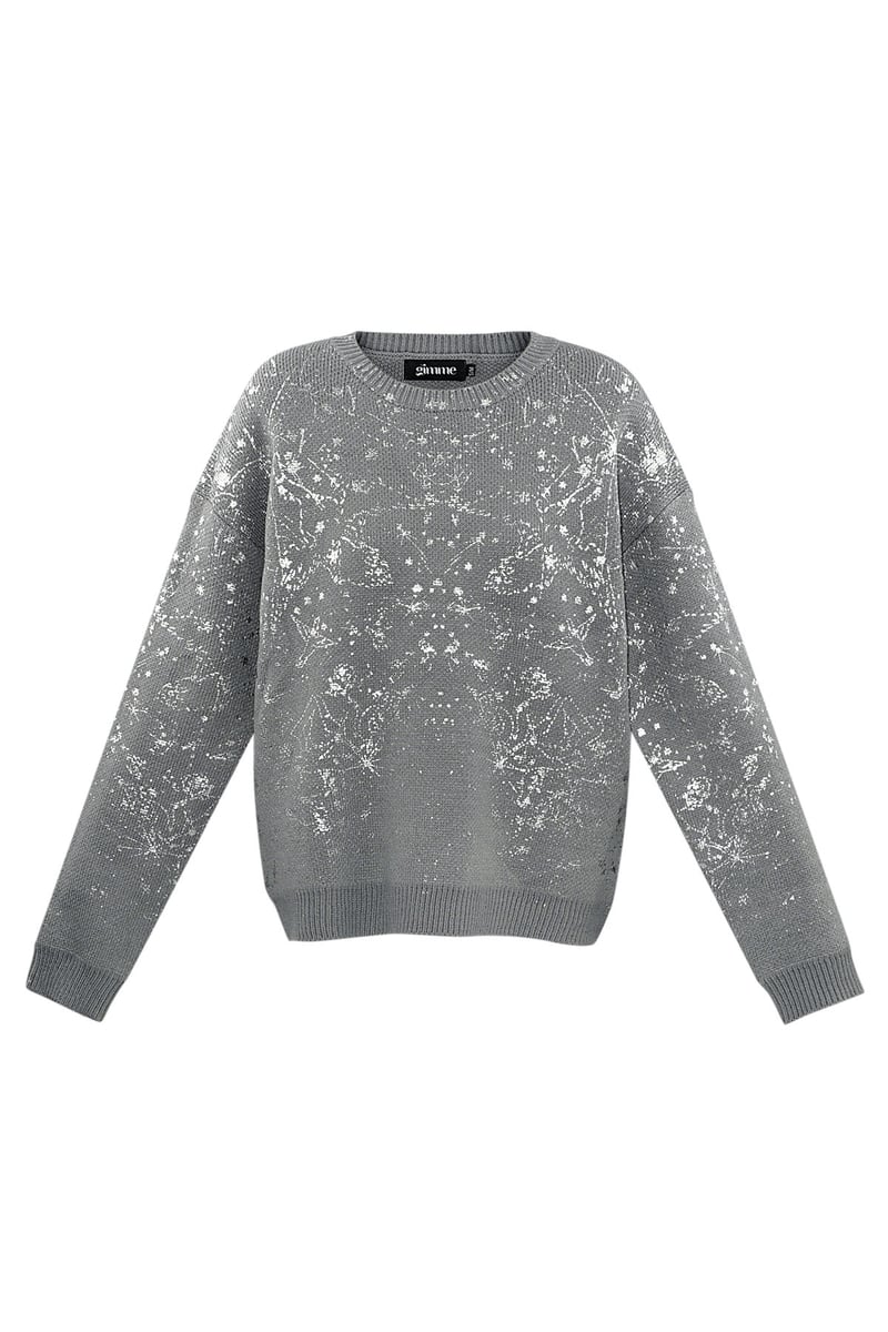 Sweater sparkle statement - black