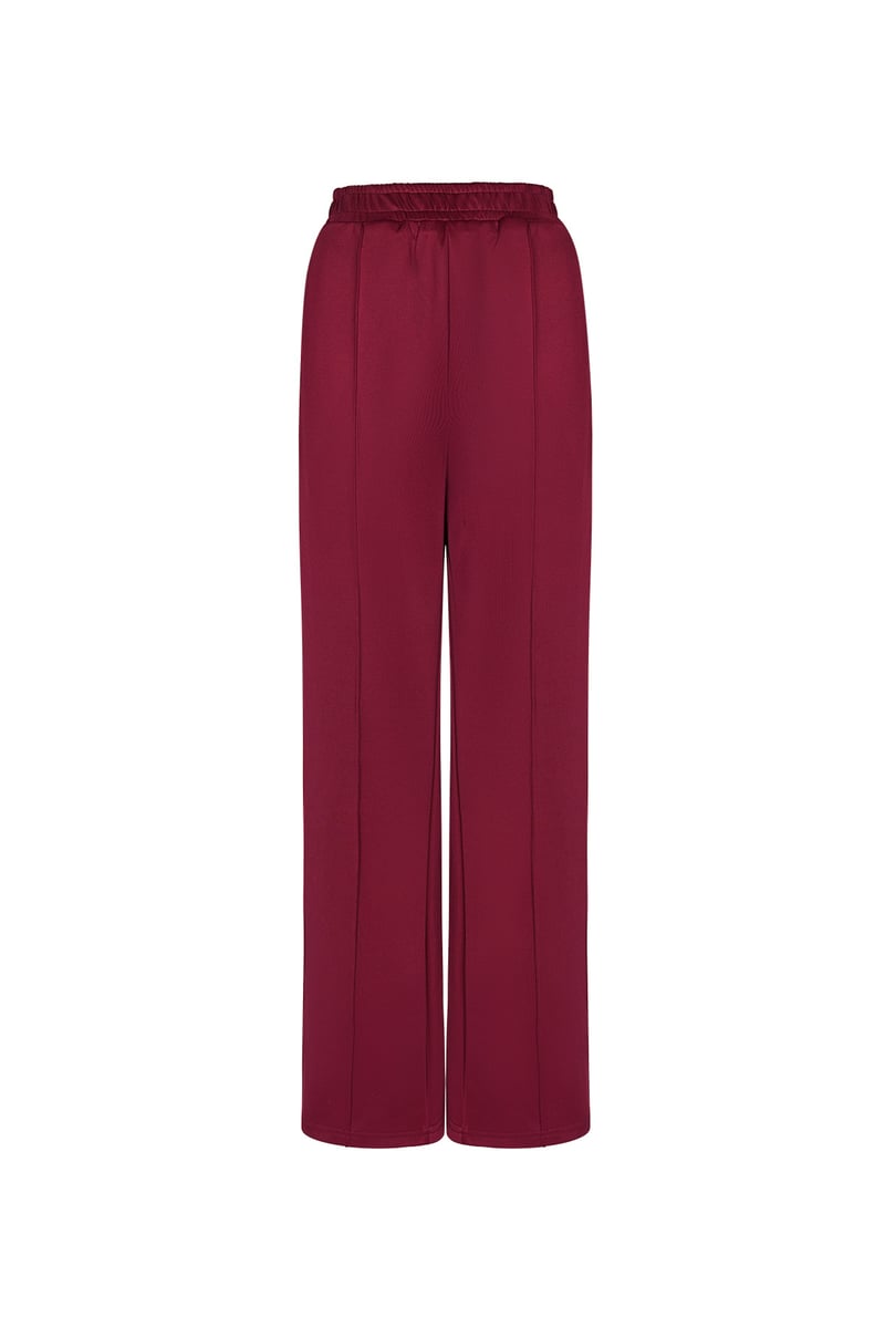 Pants with hearts on the side - red