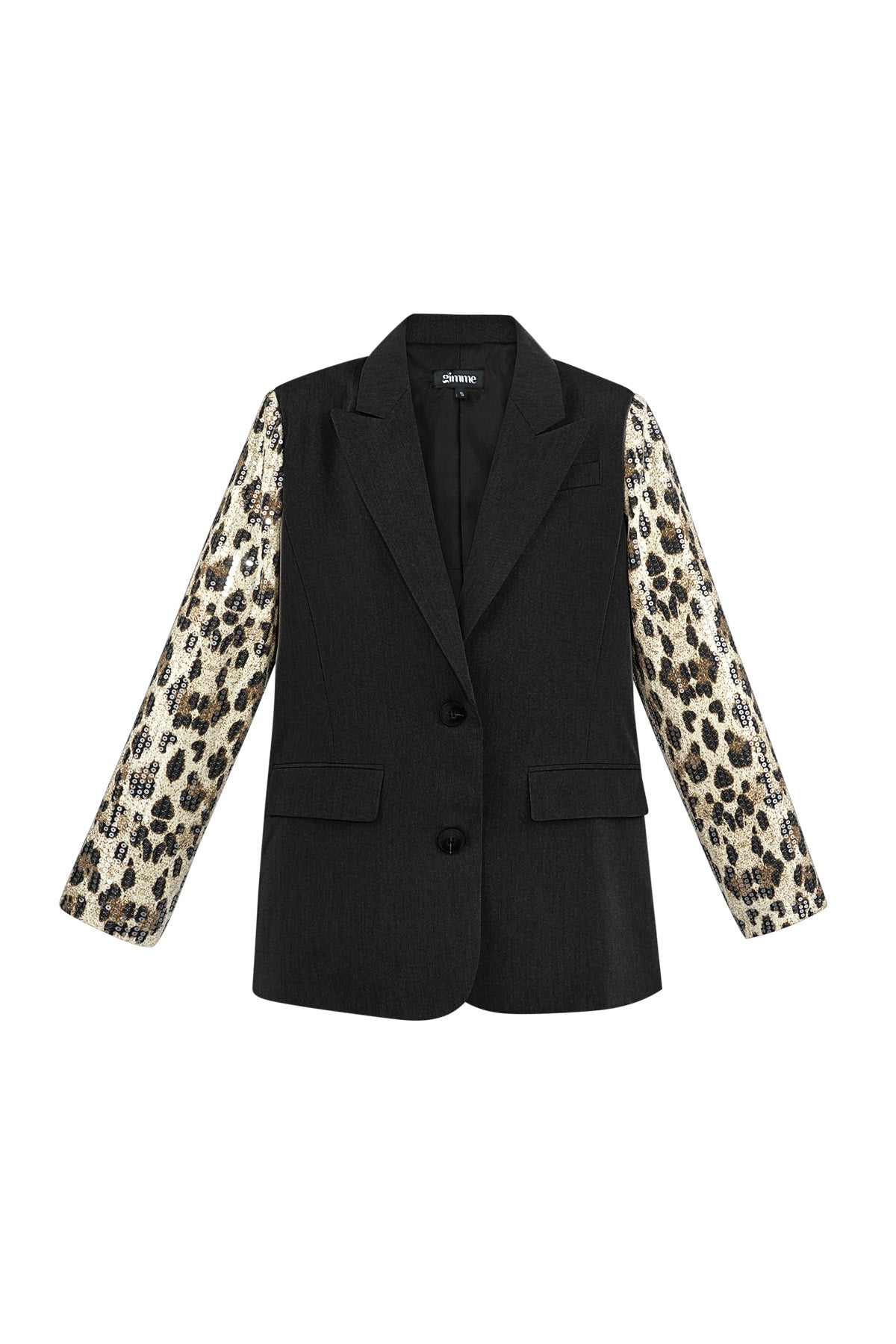 Blazer with Leopard Print