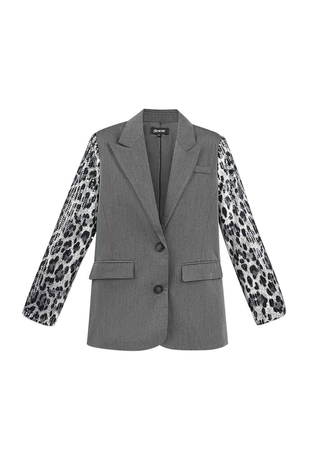 Blazer with Leopard Print