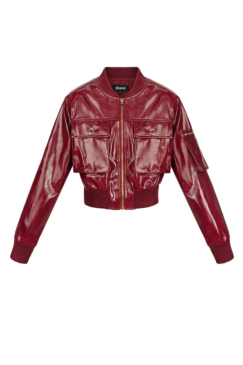 PU biker jacket - Black