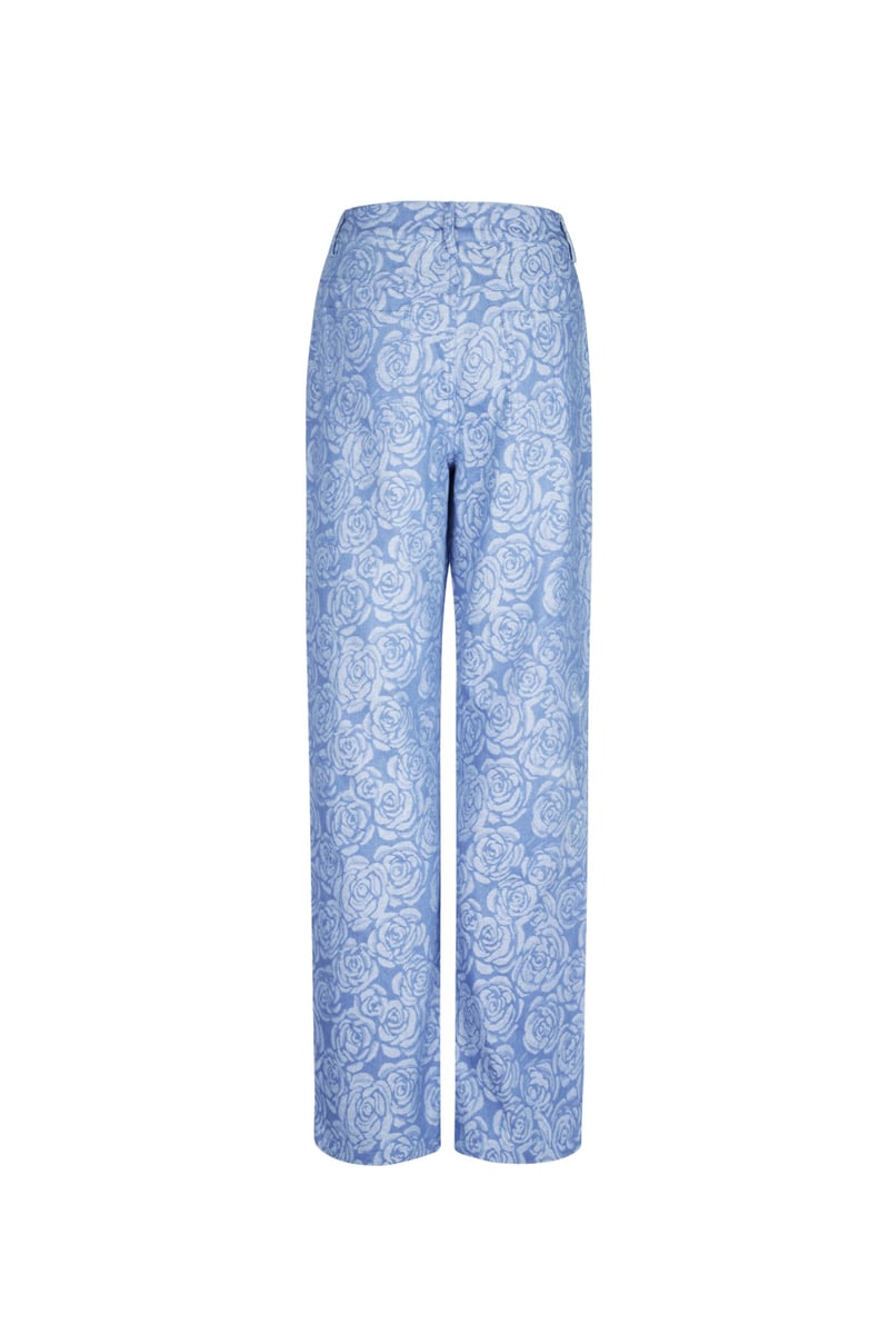 Flower fusion pants - light blue