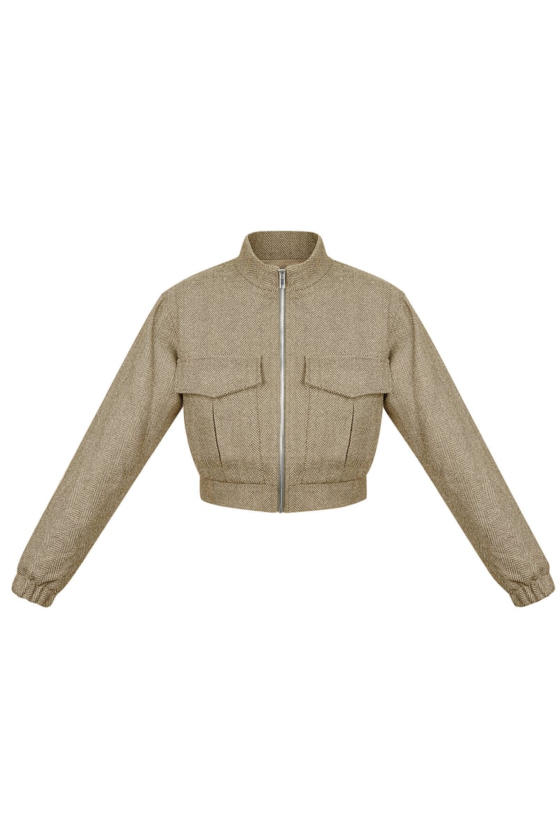 Jacket knitted deluxe - Grey