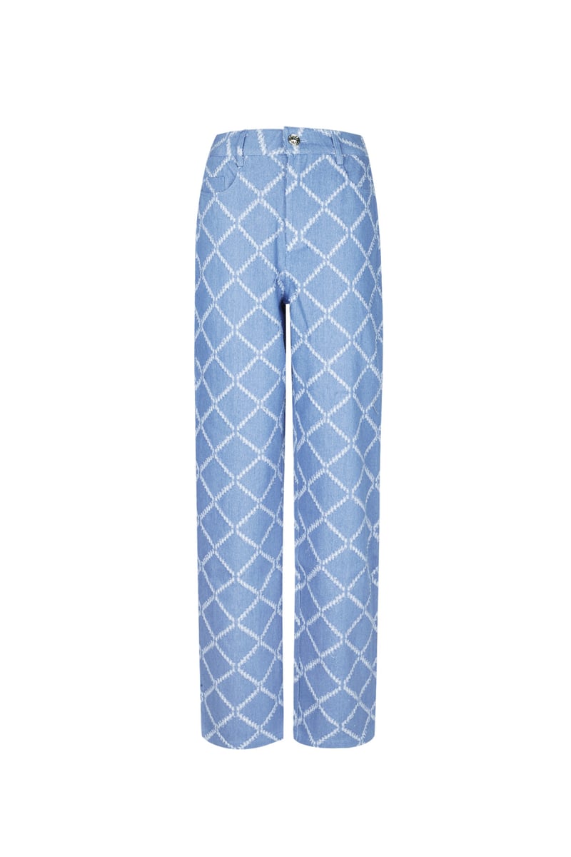Grids of grace jeans - Light blue
