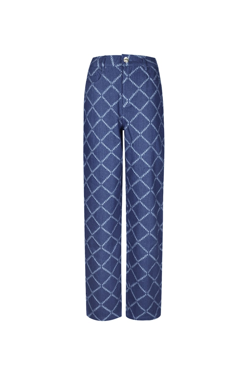 Grids of grace jeans - Light blue