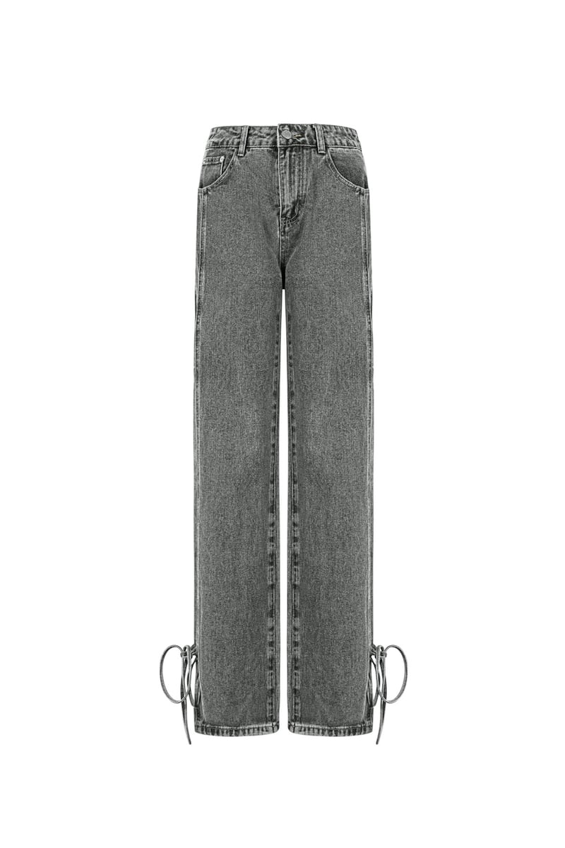 Jeans bossy bow - Blue