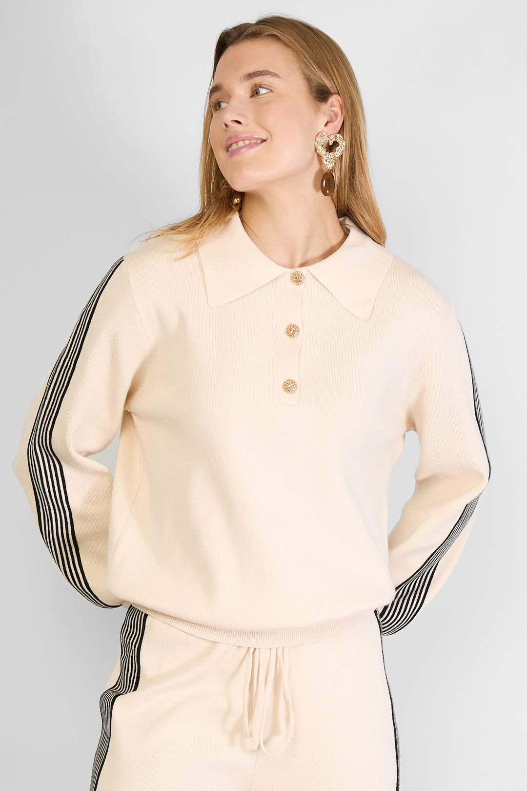 Sporty Knitted Sweater