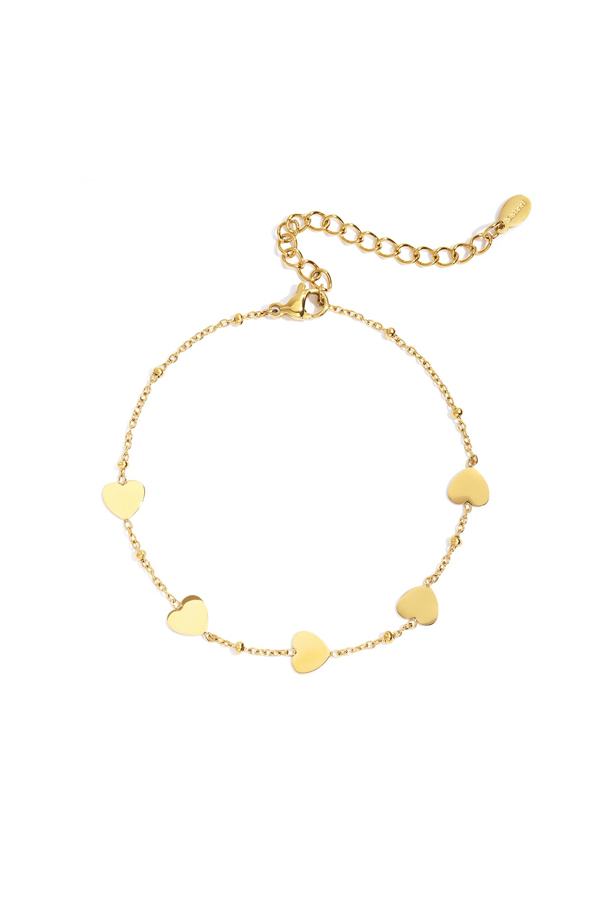 Stainless Steel Heart Bracelet