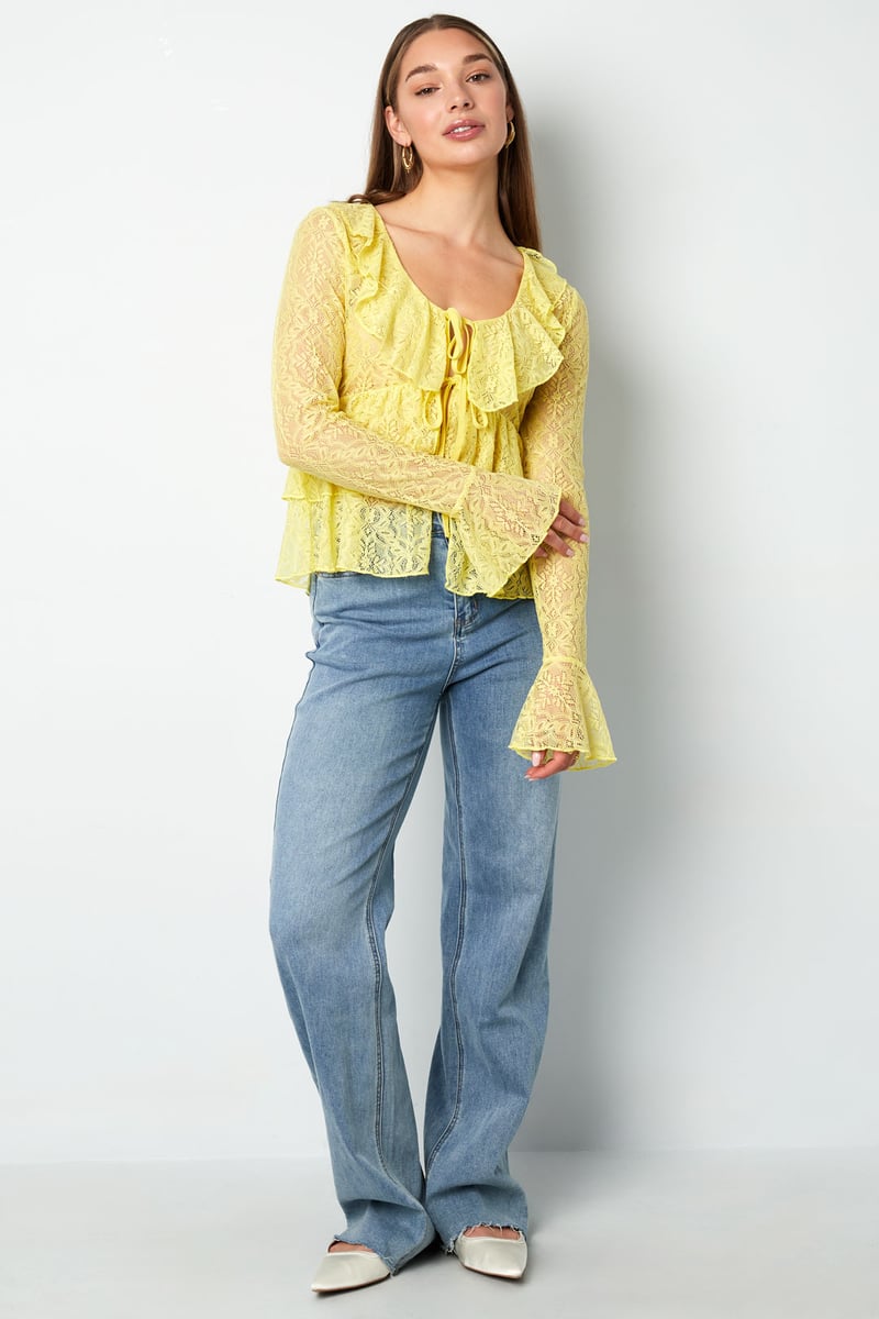 Lace Ruffle Top