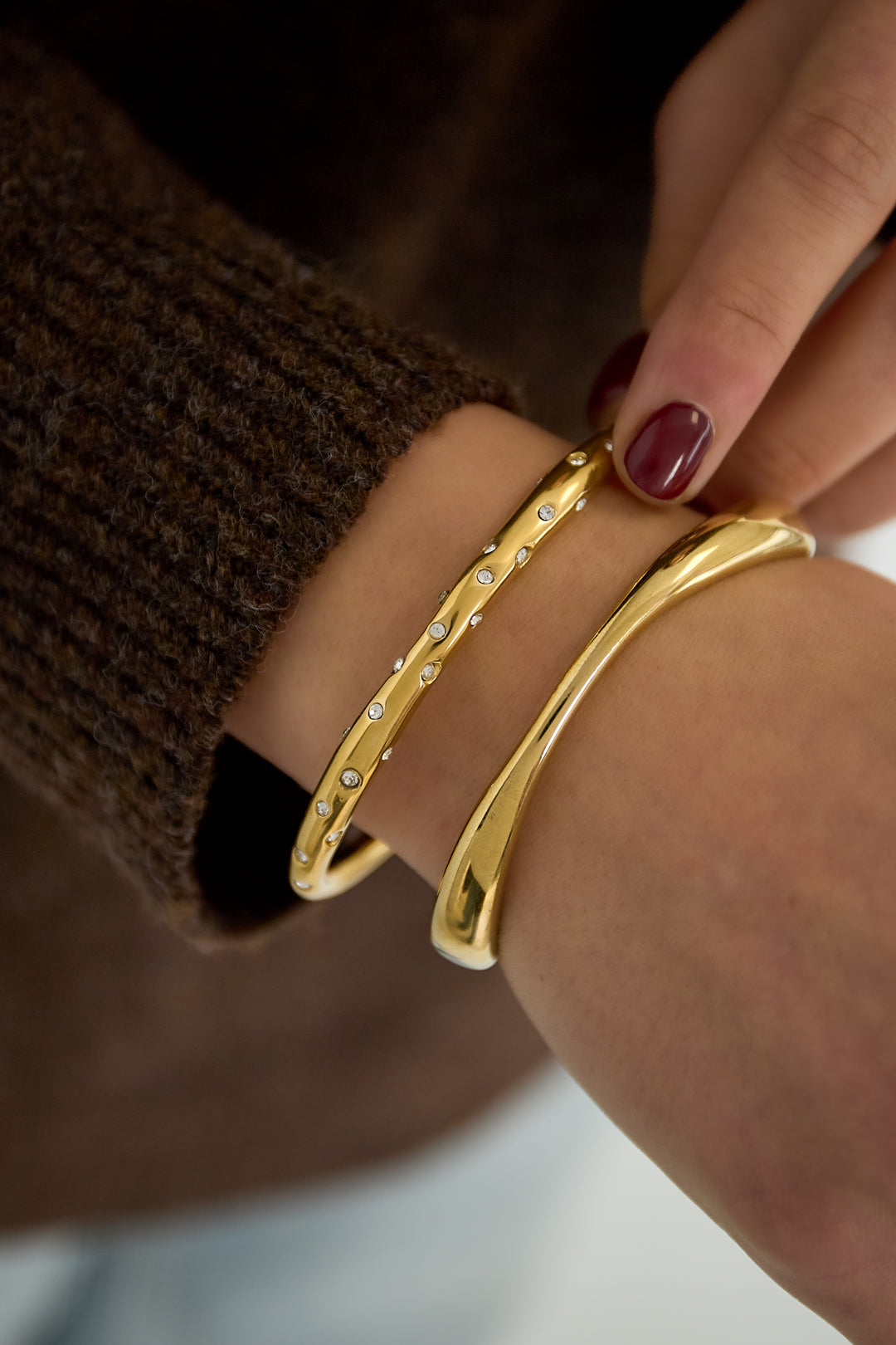 Stainless Steel Casual Line Bangle