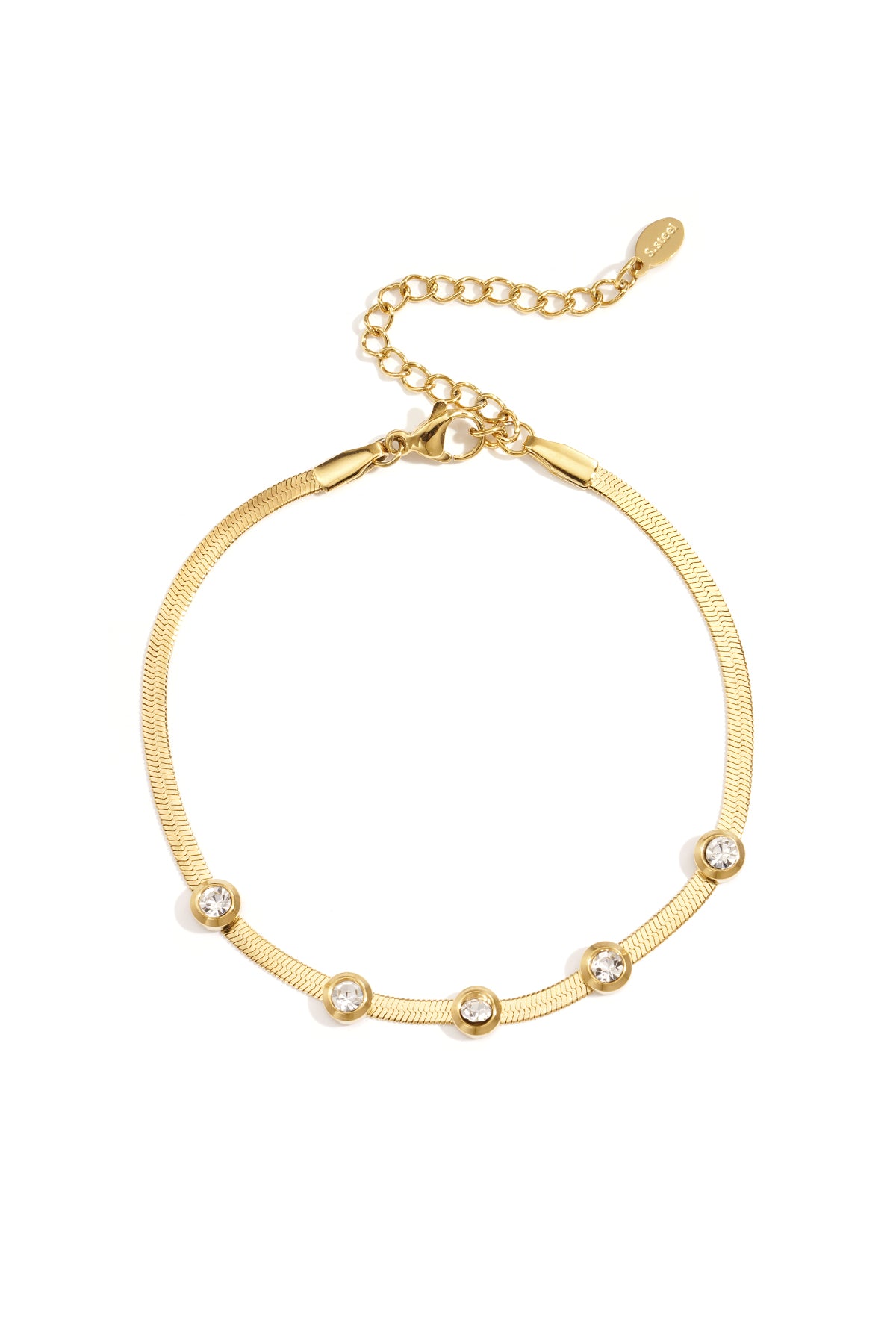 Rhinestone Chain Bracelet