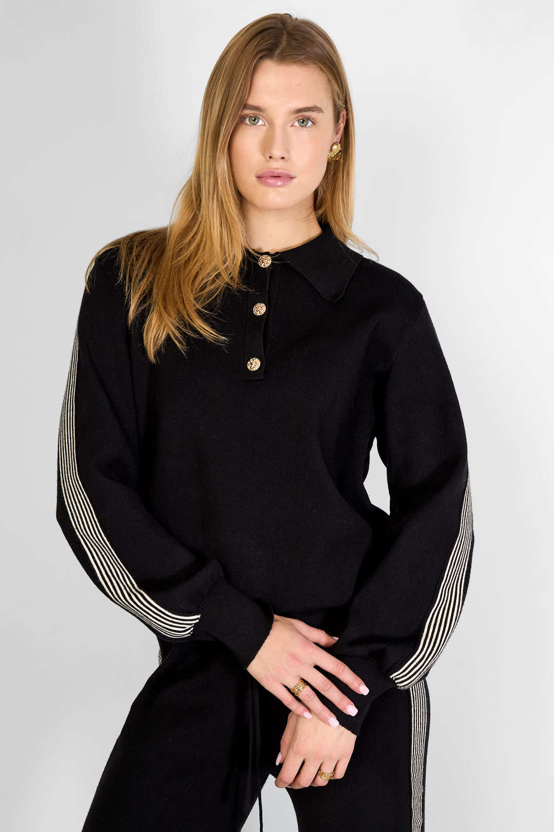 Sporty Knitted Sweater