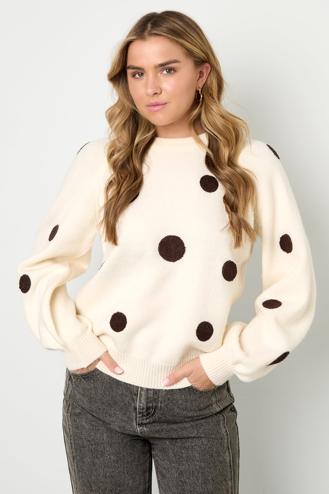 Casual Polka Dots Sweater