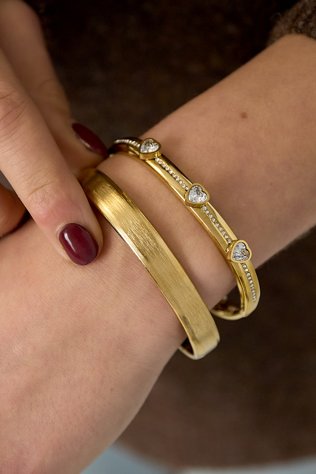 Stainless Steel Casual Circle Bangle