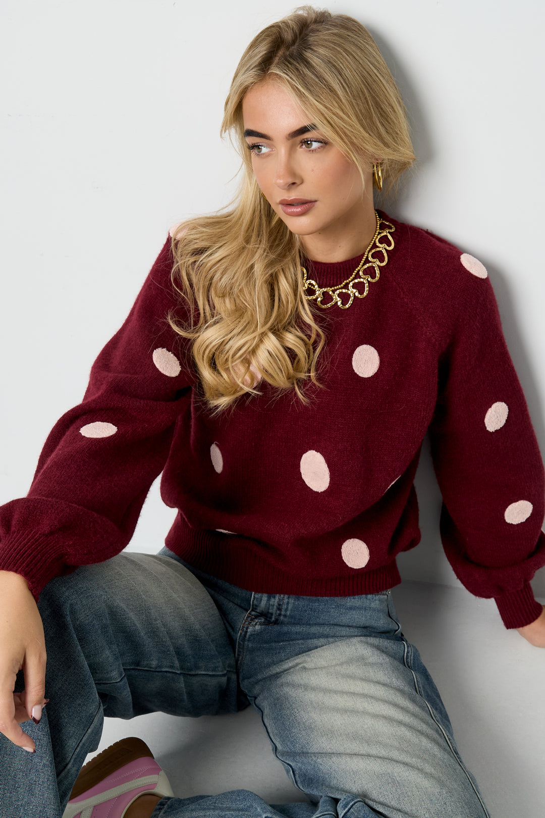 Casual Polka Dots Sweater