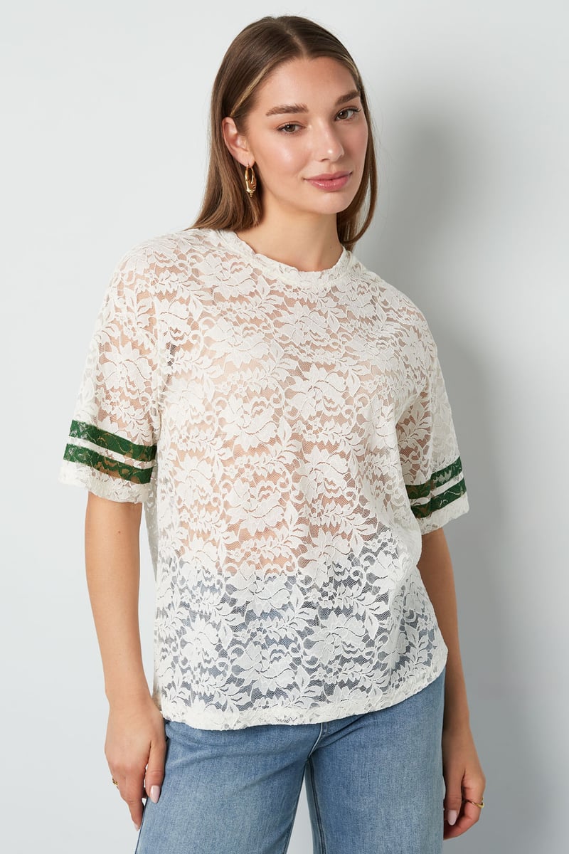 Lace American T-shirts - White