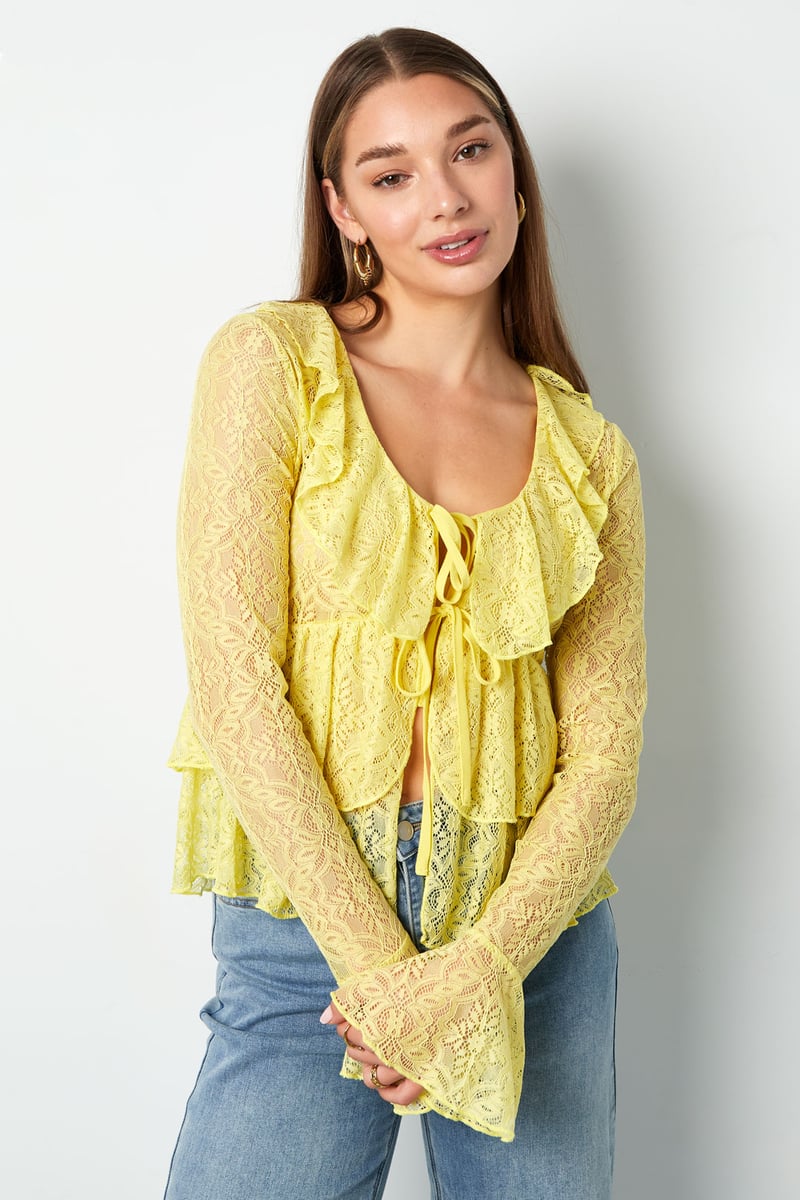 Lace Ruffle Top