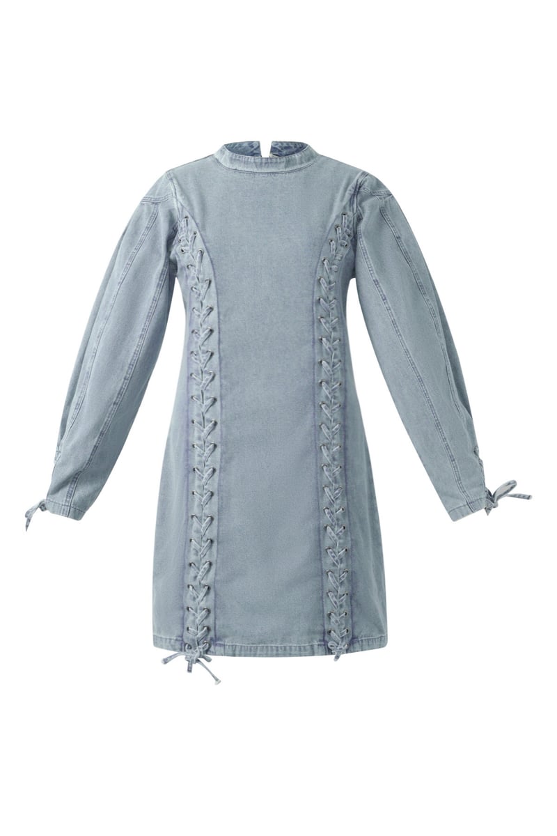 Denim laces dress