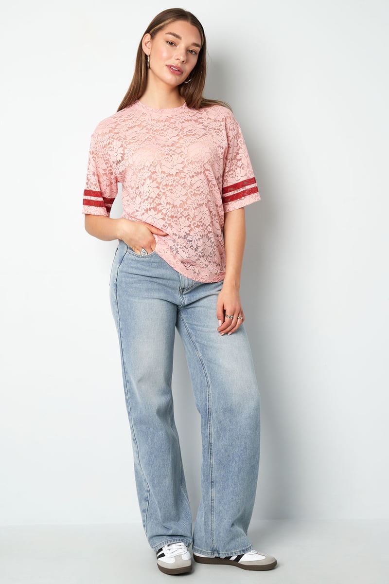 Lace American T-shirts - White