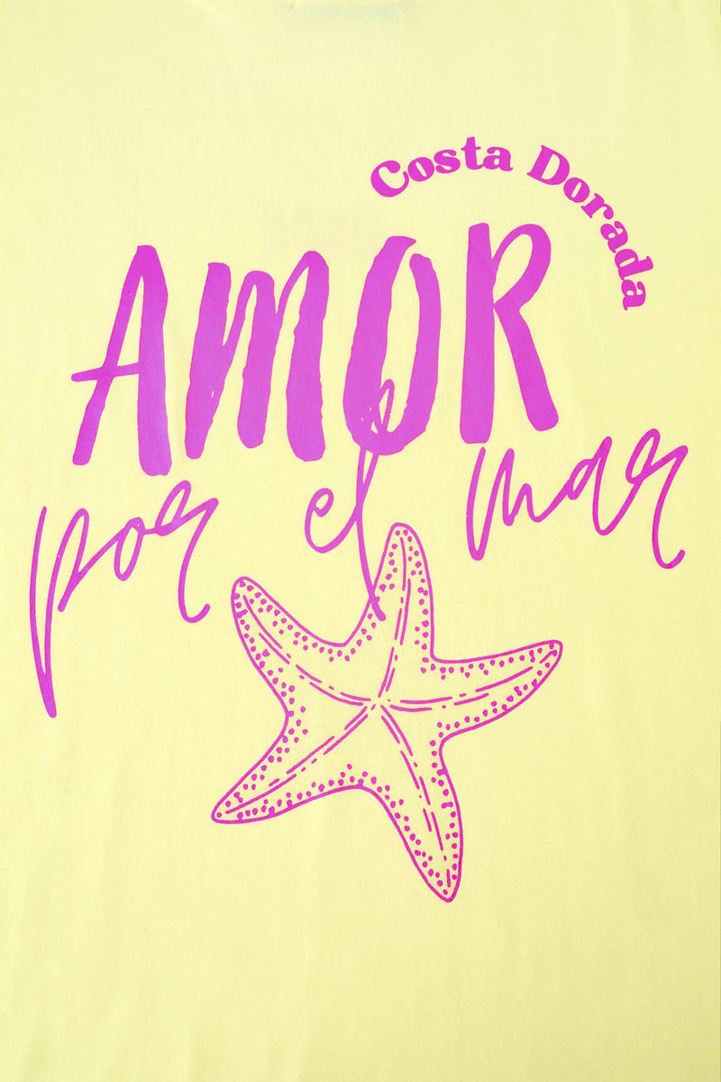 Amor por el mar oversized tee