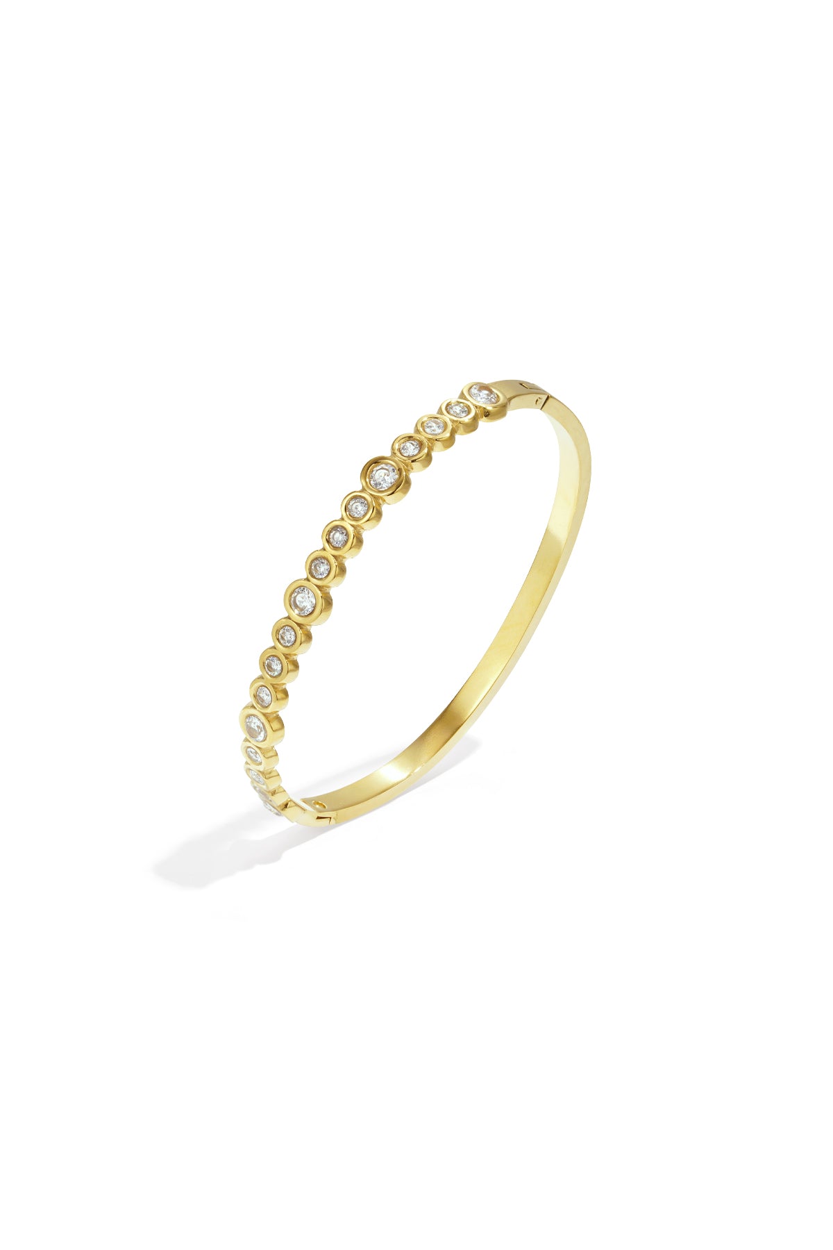 Stainless Steel Polka Dots Bangle
