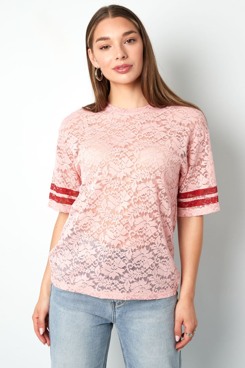 Lace American T-shirts - White
