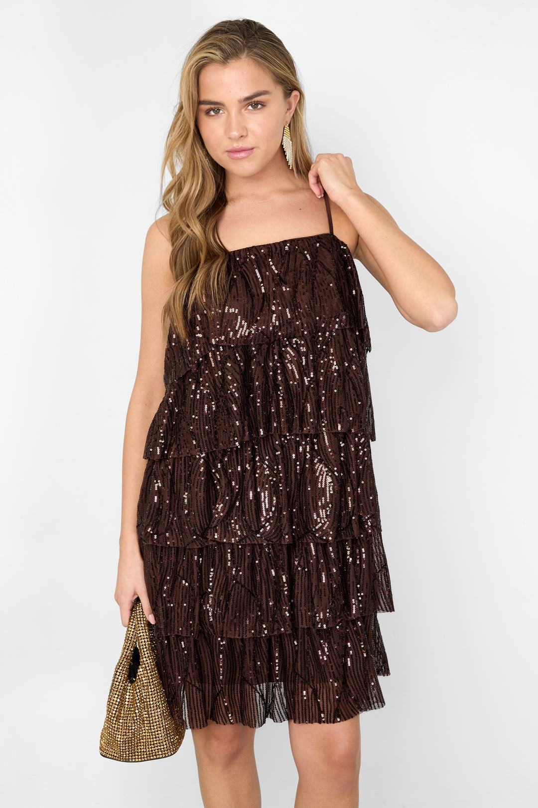 Elegant Mini Dress with Sequins