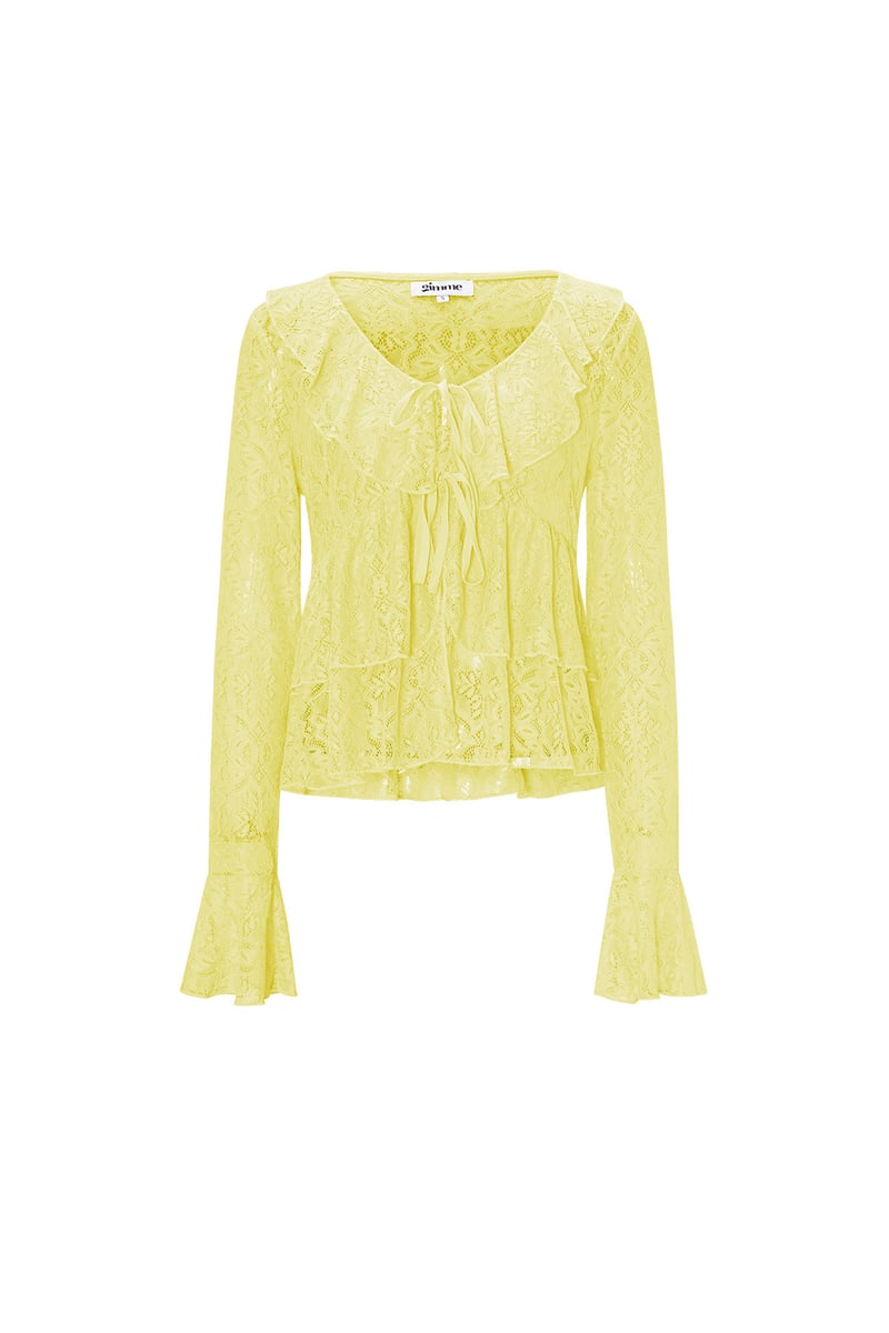 Lace Ruffle Top