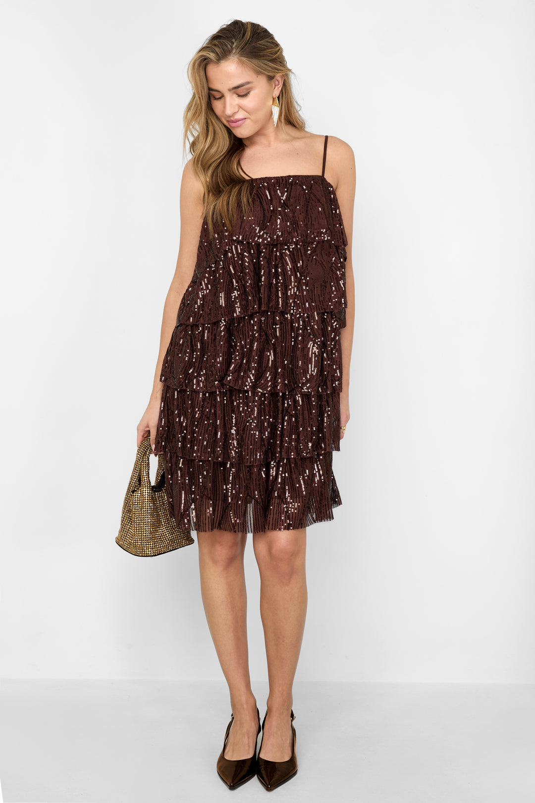 Elegant Mini Dress with Sequins