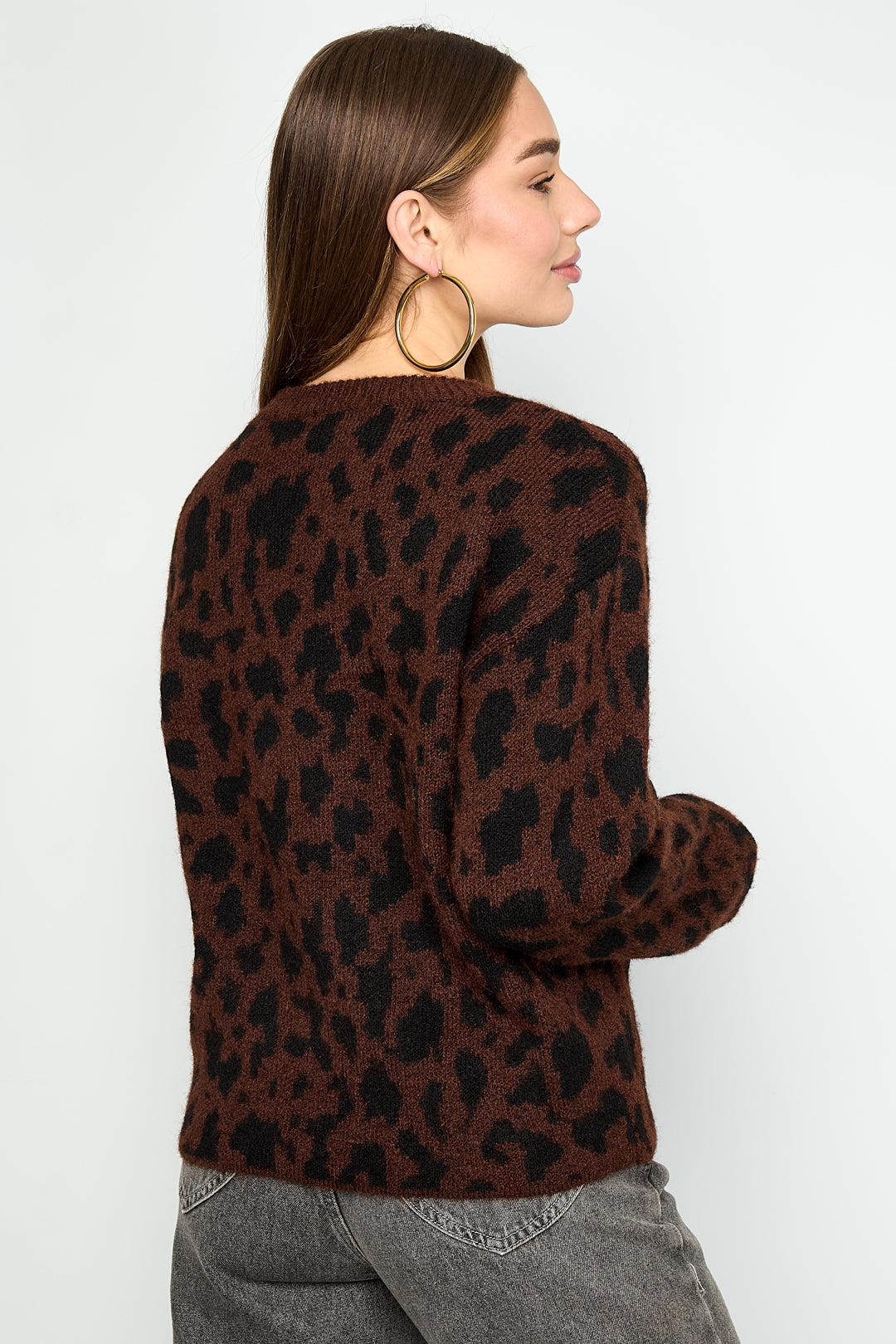 Leopard Knit Sweater