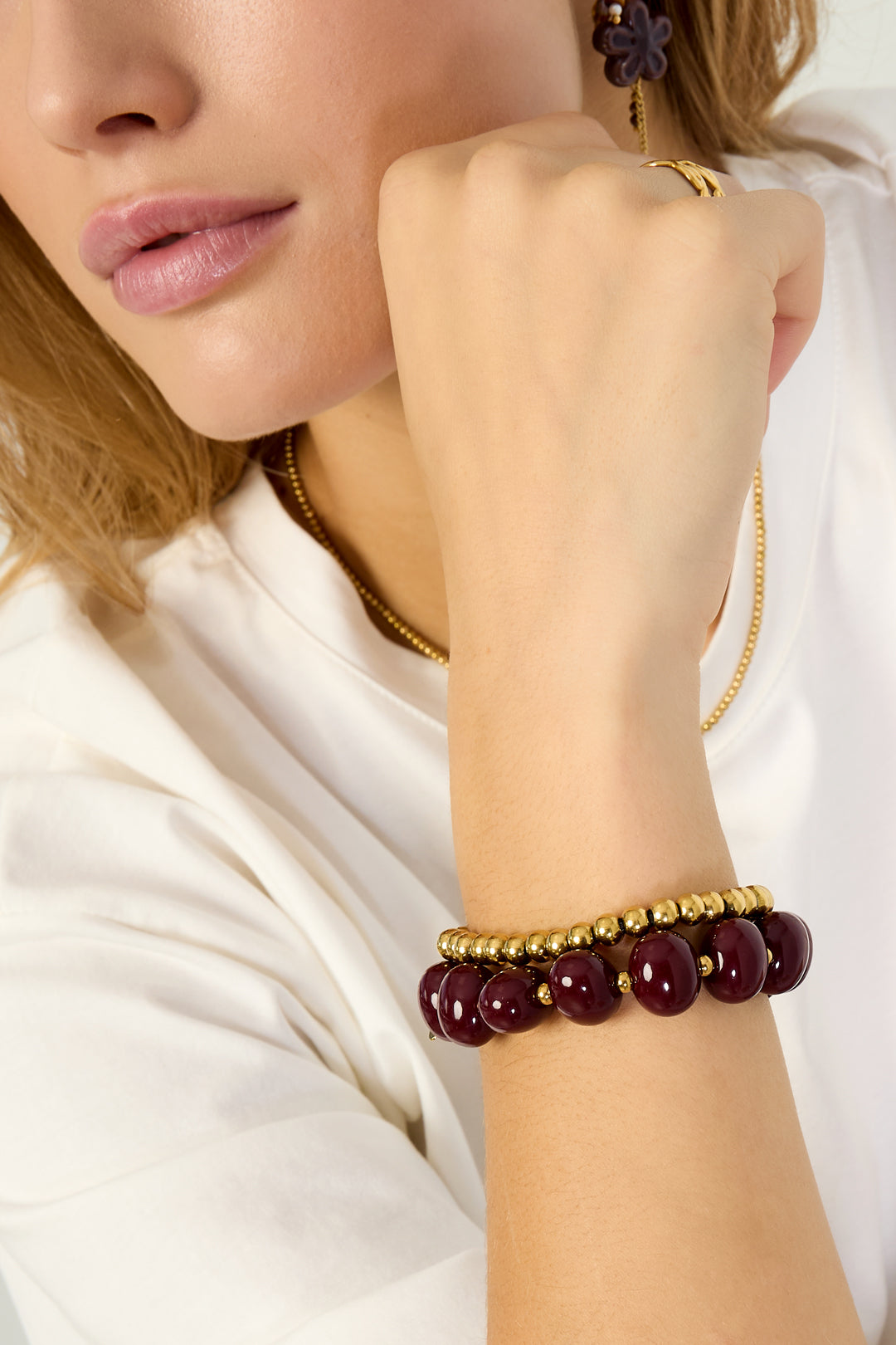 Acrylic Beaded Bracelet