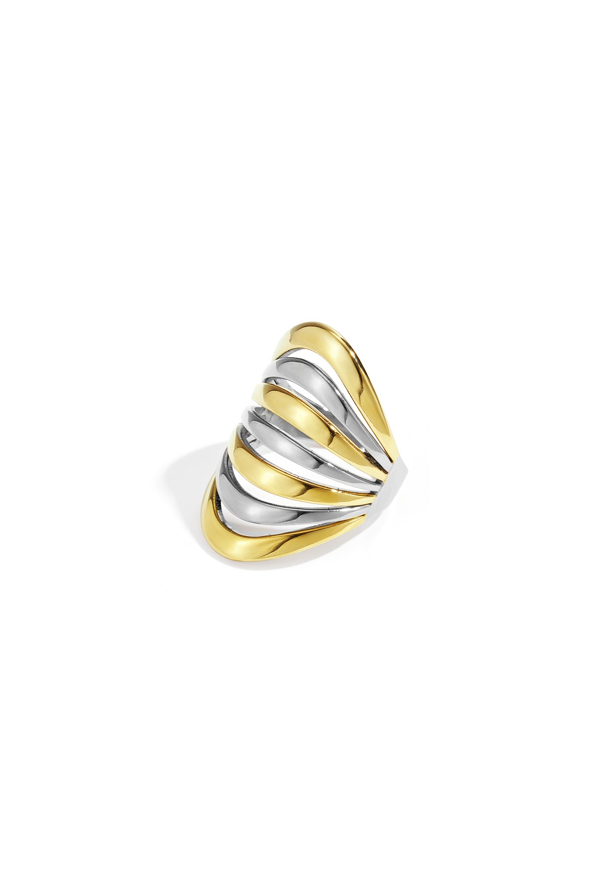 Casual Lines Statement Ring
