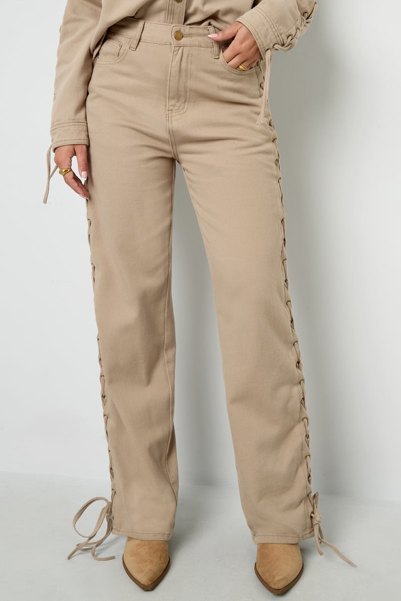 Laced Up Jeans