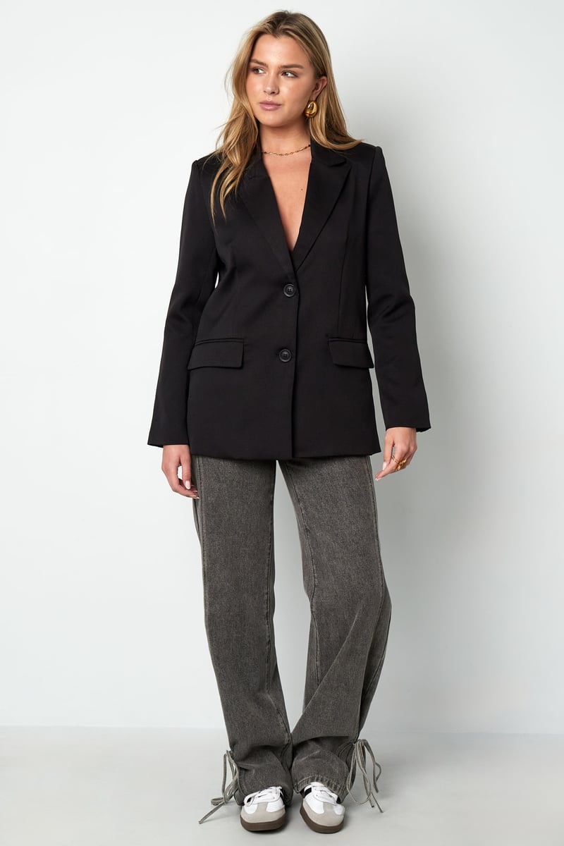 Blazer with bow - Black