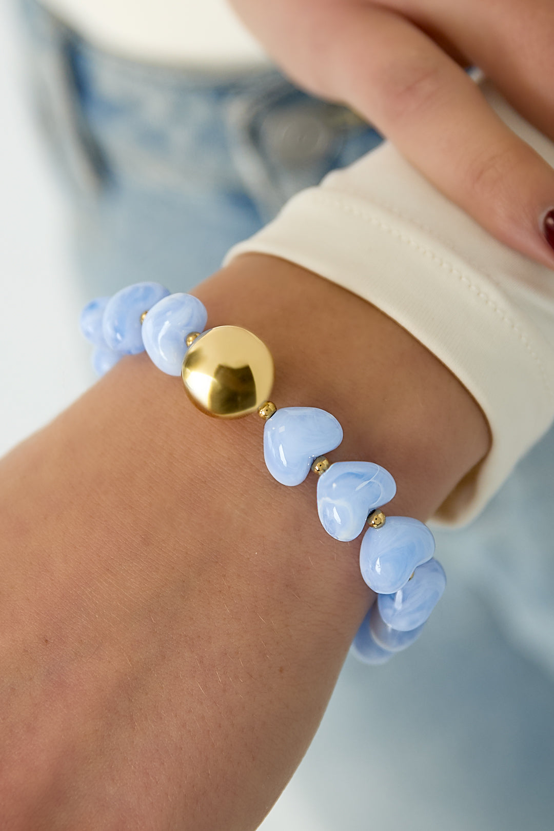 Heart Shaped Statement Bracelet