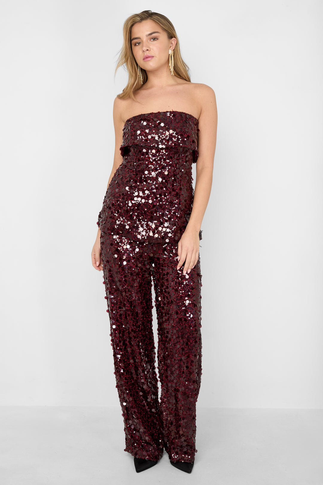 Sequins Sleeveless Elegant Top