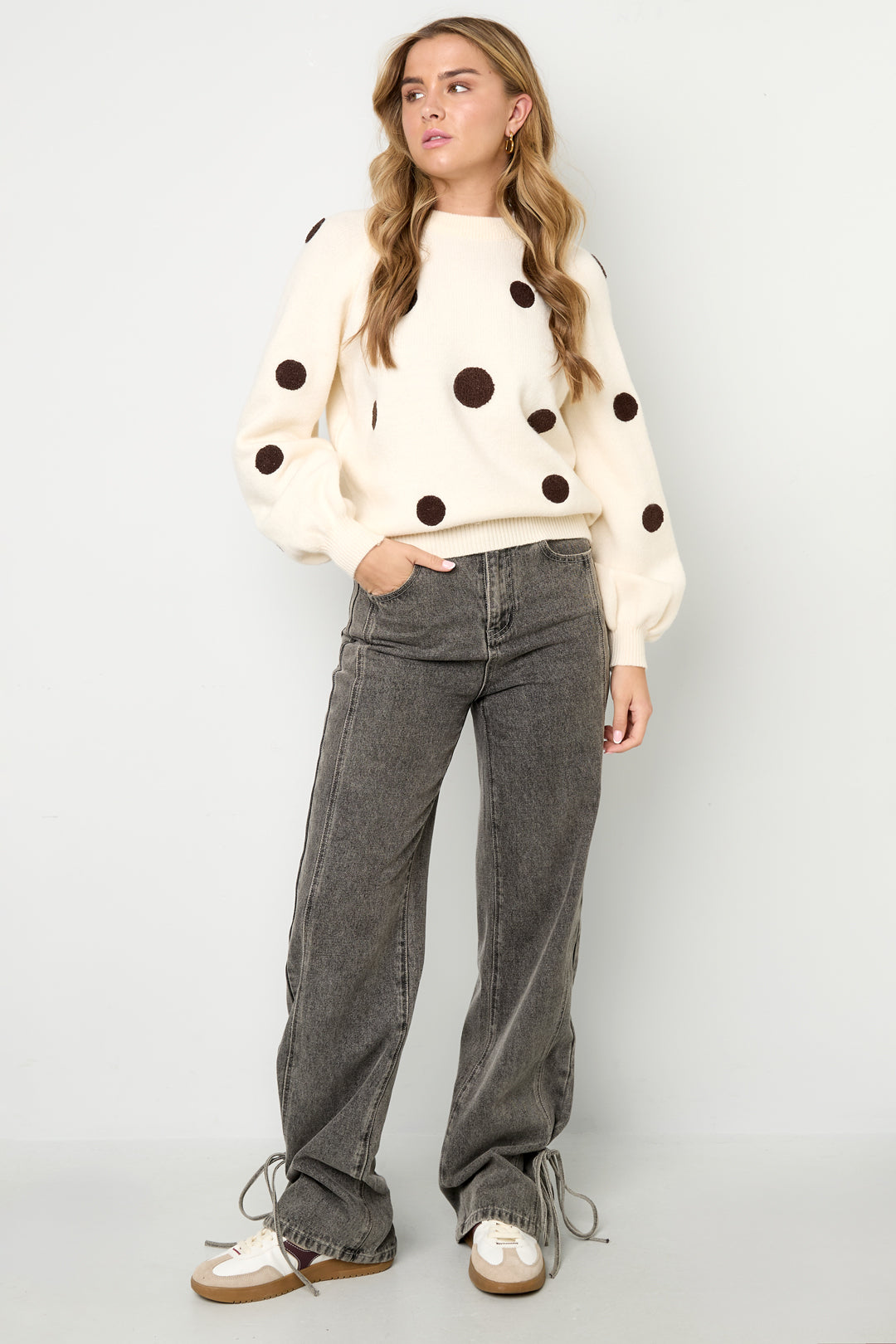Casual Polka Dots Sweater
