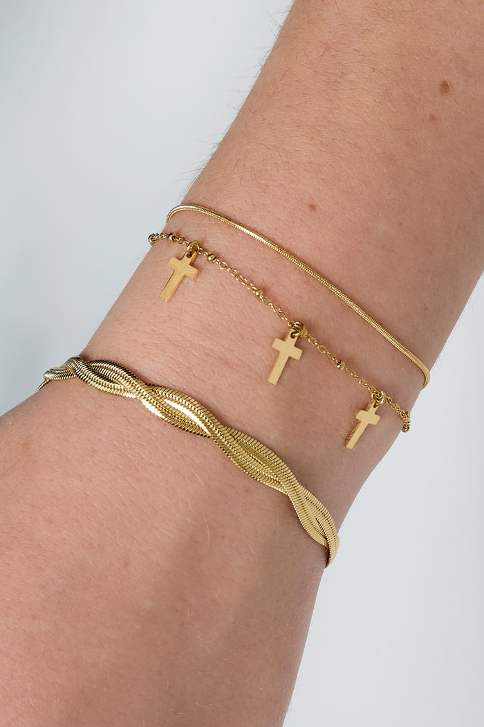 Cross Charm Bracelet